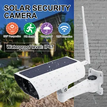 

Newest 1080P Wireless Solar Security WIFI Camera Surveillance Waterproof Outdoor Camera IR Night Vision Solar Power HD Camera