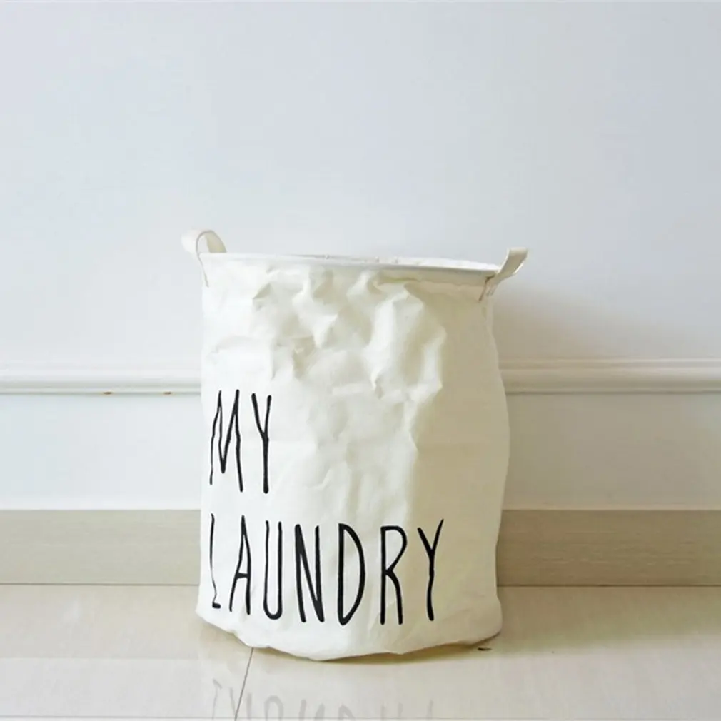 My Lundry Cotton And Linen Storage Bucket Clean Bucket Household Home For Homeuse Bag Case Kep Bathroom