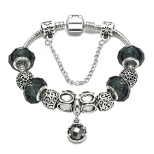 Модные ювелирные браслеты, браслет из сплава с бусинами, подарок на день Святого Валентина DIY этнический стиль Хрустальный Браслет Из Бисера