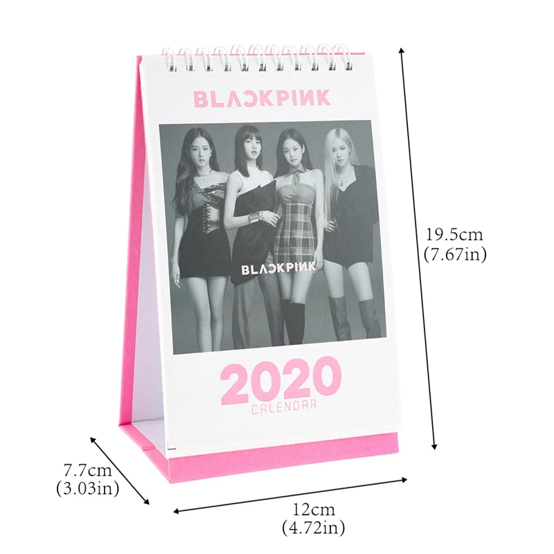 Новинка Kpop Мода TXT черный розовый Настольный календарь фото картина канцелярский календарь