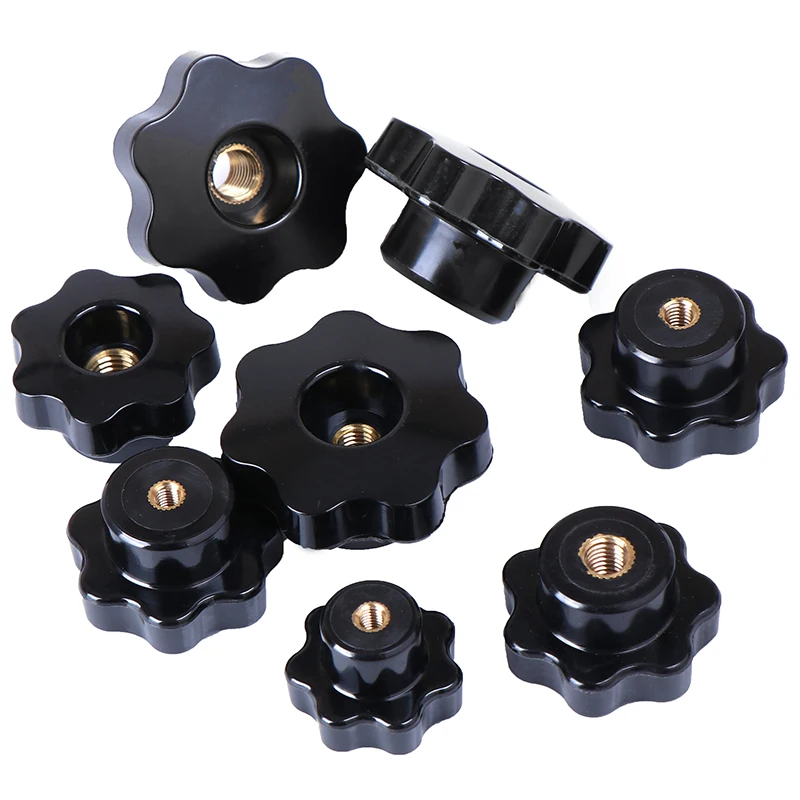 1PCS Hot New M5/M6/M8/M10/M12 Female Thread Star Shaped Head Clamping Nuts Knob For Industry Equipment