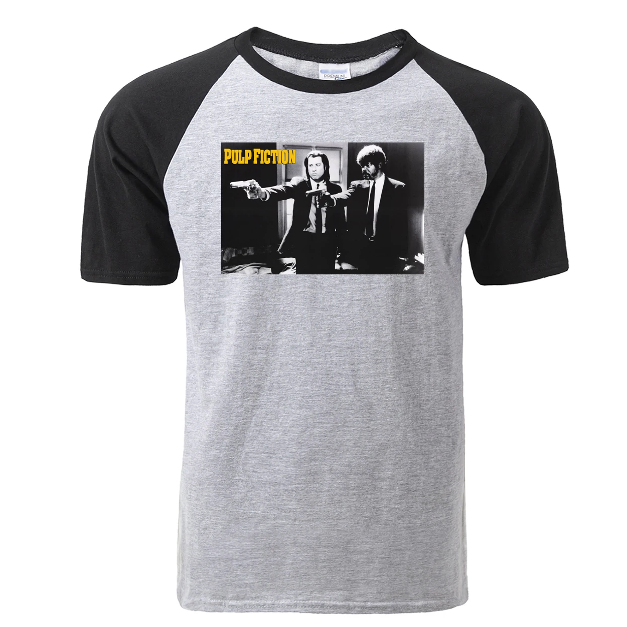 Movie Pulp Fiction Django Kill Bill 2 John Travolta Fashion T Shirt Casual Men Raglan T-shirt Cool Funny Brand Tops Tees | Мужская