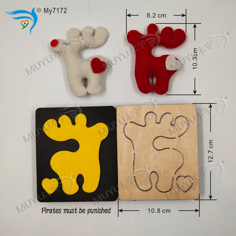 3D одежды для сна с изображением рождественских оленей для Dieboard новая деревянная форма Трафаретный вырубной штамп для скрапбукинга «звездный свет