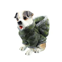 Щенок цветочный горшок украшение для сада животное садовое украшение балкон открытый Творческий смолы ремесла пейзаж вилла M3604