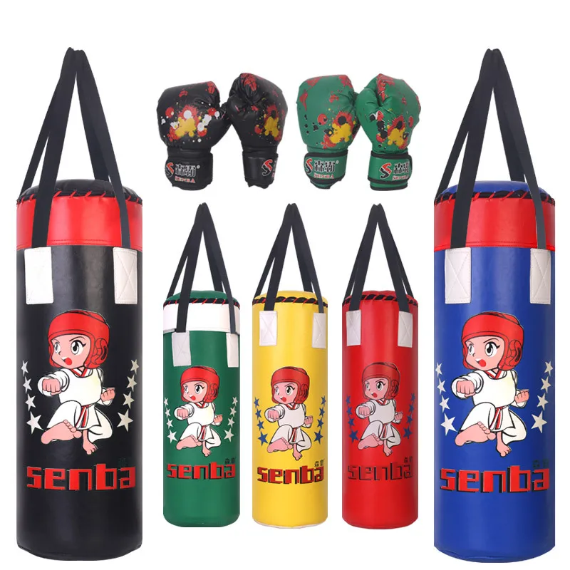 

Children Sandbags Boxing Gloves Set Boxing Hanging Boy Household Vertical Type Training Sandbags Kids Tumbler