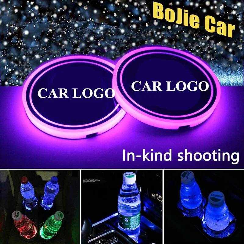 2X светодиодная атмосферная лампа автомобильный подстаканник светильник RGB многоцветный подстаканник для Mercedes Benz AMG все модели светящиеся аксессуары