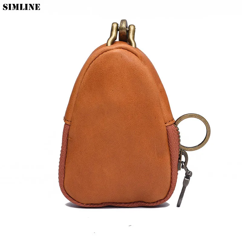 SIMLINE кошелек для ключей из натуральной кожи мужчин винтажный Автомобильный