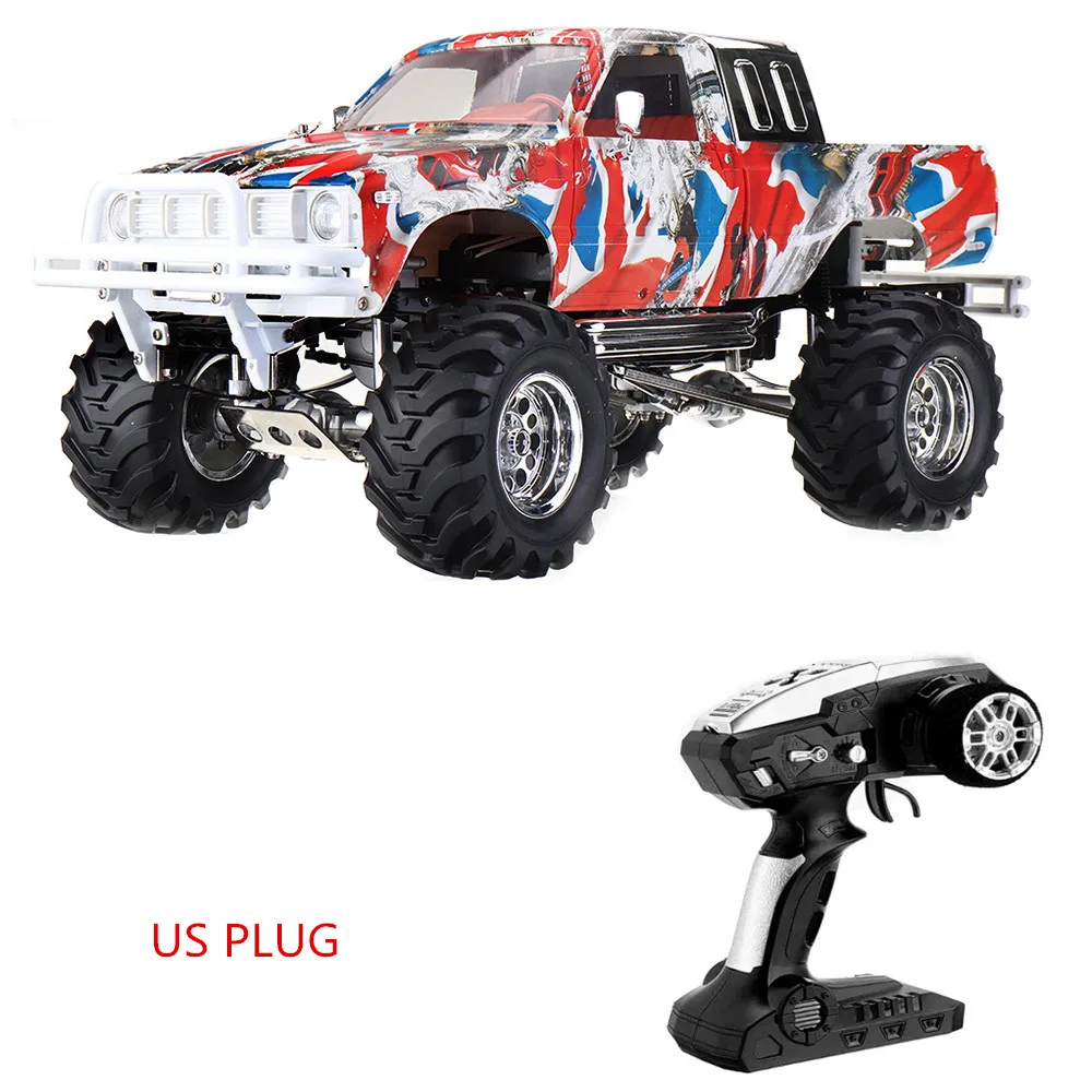 color US plug HG P407 гоночный автомобиль 1/10 2,4 ГГц беспроводной пульт дистанционного управления альпинистский автомобиль 4WD 3CH ралли RC автомобиль Высокое качество ударопрочный RC автомобиль RTR - Цвет: color US plug