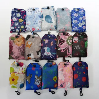 

Waterproof Reusable Shopping Bags Women Foldable Tote Bag Portable Cloth Eco Grocery Bag Folding Large Capacity Handbags