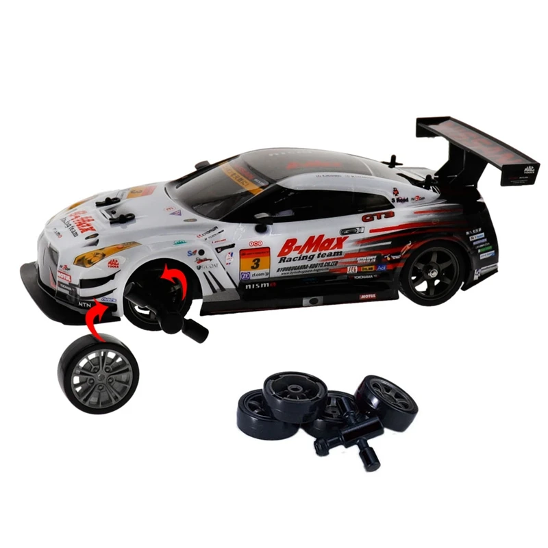 

Hot 2.4G 4WD Drive Rapid Drift Car Remote Control GT-R NISMO GT3 Car Radio Control Off-Road Vehicle RC Car Drift High Speed Mode
