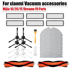 Accessoires pour aspirateur xiaomi mijia 1T 1C 2C, brosse principale, nettoyage, vadrouille, tissu, filtre HEPA de remplacement, pièces de robot Dreame F9 