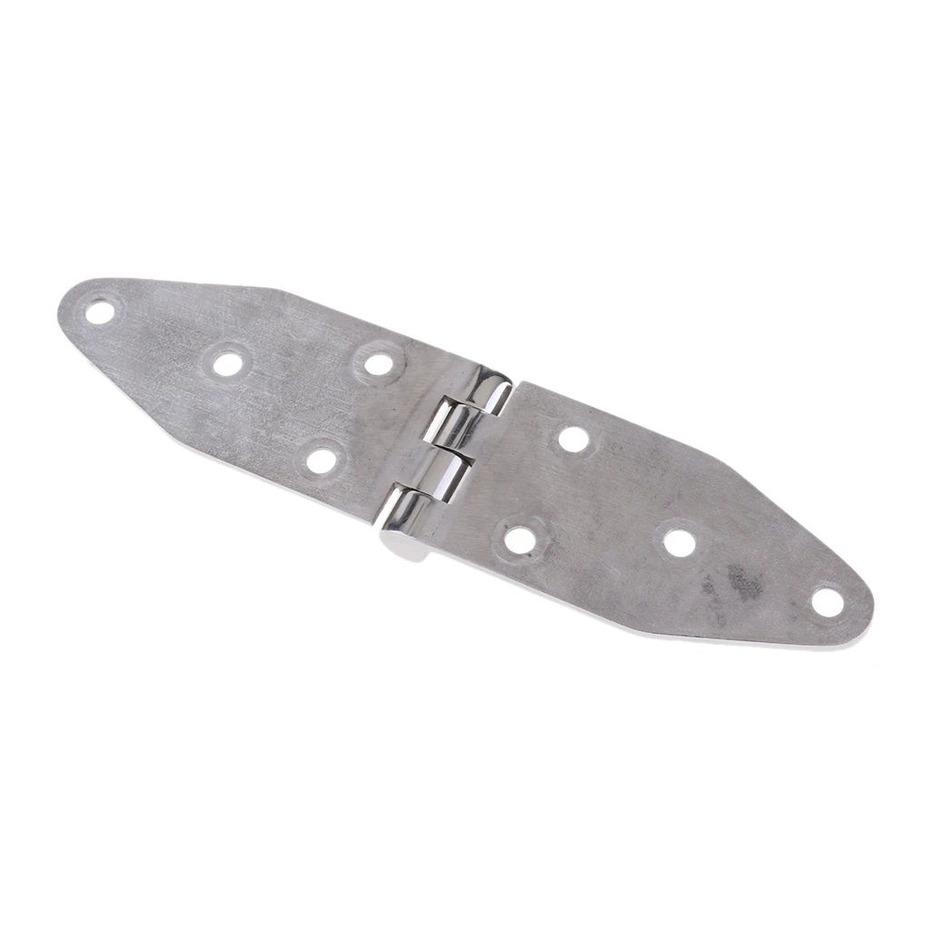 Silver 316 Stainless Steel Marine Deck Cabin Strap Hinge Hardware Boat Parts