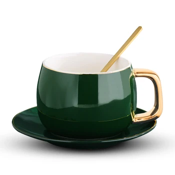 

Chinese Bone Porcelain Coffee Cup Set Elegant Porcelain Coffee Cup Retro Cup Tazzine Caffe Porcelain Tea Spoons Nordic HH50BD