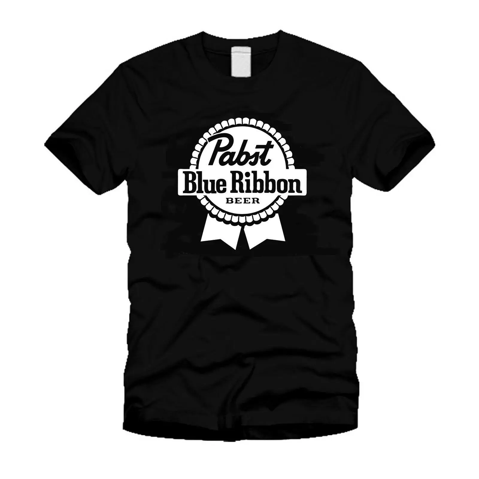 PABST BLUE RIBBON Milwaukee Beer Stylish Cool Black T-Shirt | Мужская одежда