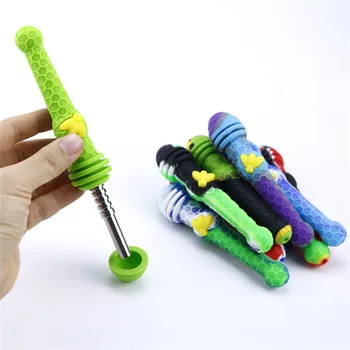 

Portable Titanium Nail Pipe Tobacco Smoking Pipe Colorful Gift for Smoke Detector Grinder Narguile Hookah Water Filter Bubble