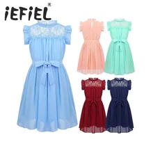 Детские платья для девочек; коллекция года; праздничная одежда принцессы для маленьких девочек; платье-пачка без рукавов с большим бантом; летнее платье для девочек