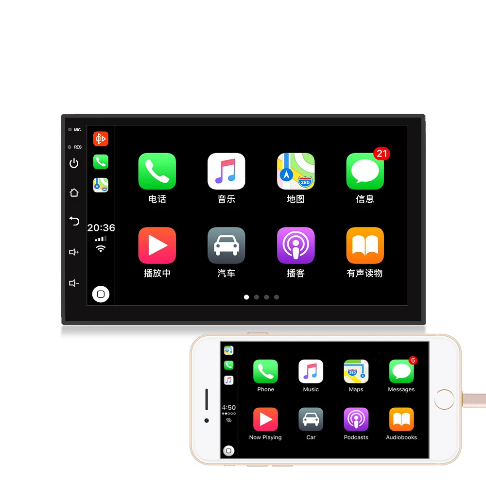 Carplay android Авто Модуль для 2 din android и iphone мобильный телефон