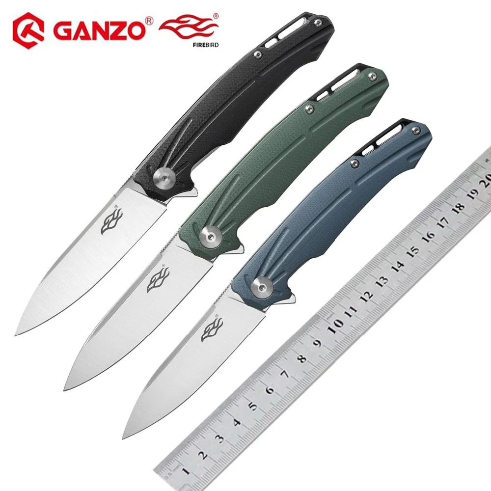 Ganzo Firebird FH21 60HRC D2 лезвие G10 Ручка шарикоподшипник складной нож инструмент для