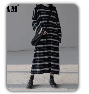 [EAM] Новинка, весеннее шерстяное пальто с отворотом, длинным рукавом, хитовый цвет, с мехом, с кисточками, длинное шерстяное пальто, женские парки, модный тренд JK669