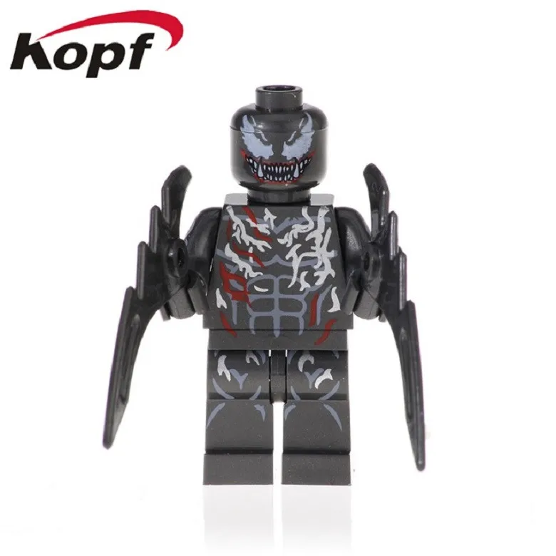 Одна строительных блоков гриф яд бунт Eddie Brock Carnege доктор фигурки для детские образовательные игрушки XH 1058 - Цвет: 1056 Without Box