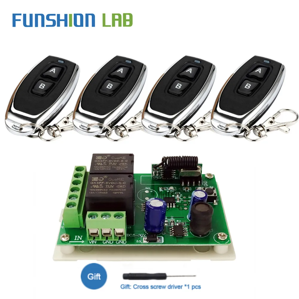 Универсальный пульт дистанционного управления FIDC 5-30 в 2 канала 24 В 433 МГц |