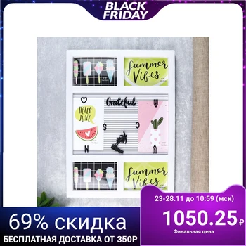 

Photo frame plastic for 6 photos 10x15 cm "Collage" white 45x33 cm 4671316