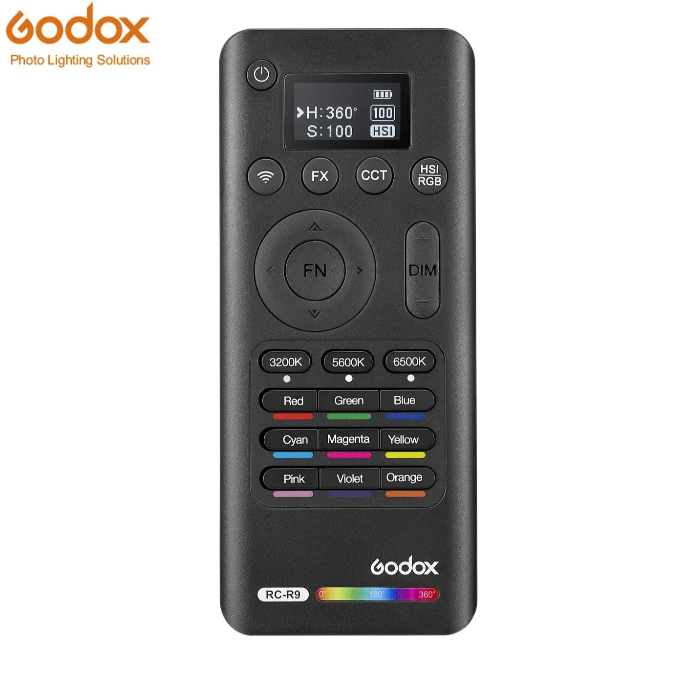 Godox SZ150R LC500R LED Light Stick Godox RC-R9 2.4 GHz 32 Channels 16 Groups 164' Wireless Range Remote Control