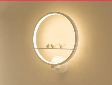 sconce light fixture Modern simple creative personality living room corridor staircase wedding bedroom bedside wall lamp gold wall lights Wall Lamps