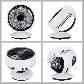 

Electric Fans Portable Mini Desk Fans USB Rechargeable 3-Speed 270° Automatic Rotation Six-leaf Disassemble