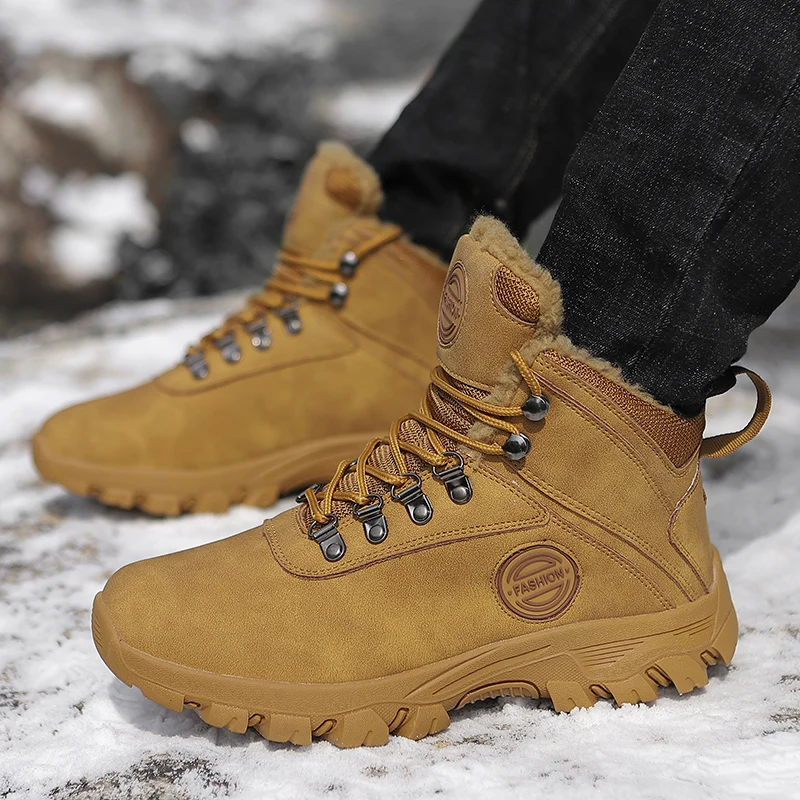 Men Hiking Shoes Professional Waterproof Hiking Boots Tactical Boots Outdoor Mountain Climbing Sports Sneakers Boots for Hunting