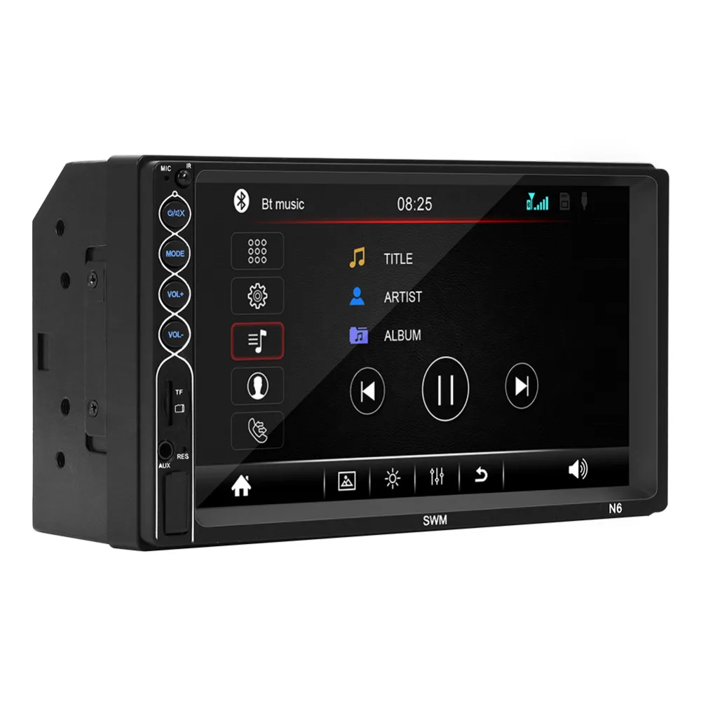 Автомагнитола Стерео Авторадио Bluetooth 2 DIN " HD сенсорный экран монитор MP5 плеер FM USB камера заднего вида рулевое колесо Contral