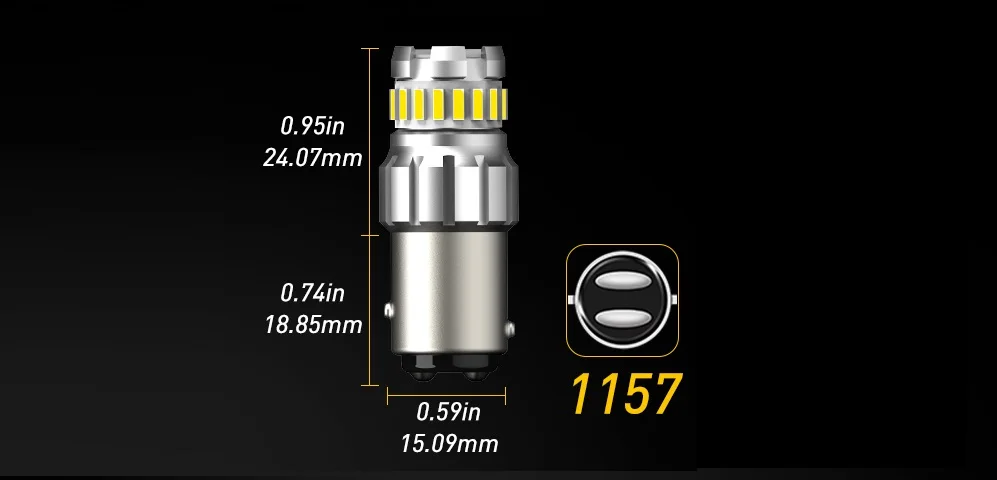 2 шт. 1156 BA15S P21W светодиодный T15 W16W 1157 Bay15d P21/5 Вт P27W 7440 W21W W21/5 Вт Светодиодный лампа светодиодный сигнальная лампа стоп-сигнал Заднего Хвост светильник