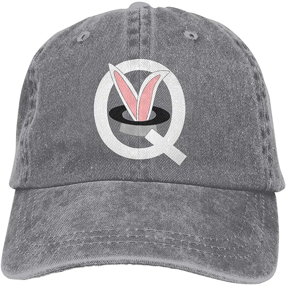 Мужская и Женская бейсбольная кепка с кроликом Qanon, джинсовая кепка для папы, Кепка для водителя грузовика