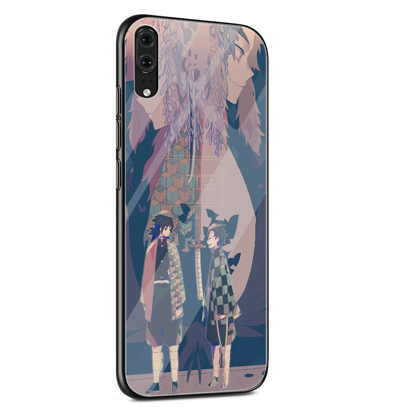 Чехол для телефона стекло для huawei mate Honor 8X9 10 7A 20 P30 P20 P10 Lite Pro P Smart Cover аниме Demon Slayer Kimetsu no Yaiba