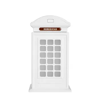 

Mini British Style Telephone Booth Air Humidifier 300ml Classic Mist Maker USB LED Night Diffuser Air Purify Cleaner Fine Gift