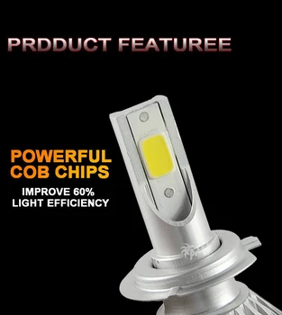 

C6 Series Single bean and High/LOW BEAM LED Car Headlight H4 H13 9007 waterproof COB chip