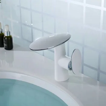 

Manufacturers of cold and hot waterfall basin faucet white wash lavatory puckering leading large amount of the price
