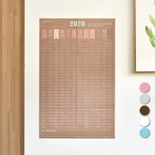 82x52 см год планировщик календари настенный годовой ежедневный график программа блокноты офисные школьные принадлежности бумажный график 1 шт