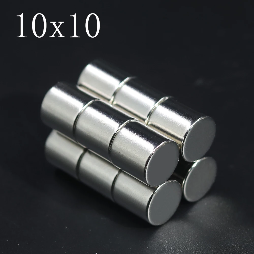 10x10 Neodymium Magnet 10mm x 10mm N35 NdFeB Round Super Powerful Strong Permanent Magnetic Disc 5/10/20/50 Pcs round magnets neodymium magnets