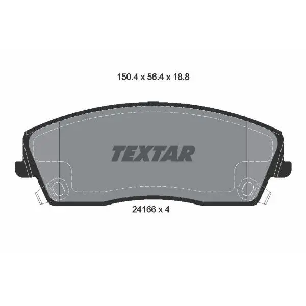 Колодки дисковые передние Chrysler 300C 2.7/3.5/5.7 04 TEXTAR 24