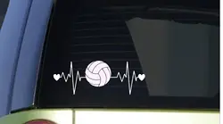 Волейбол наклейка линия сердцебиения 8 "Широкая наклейка комплект шипов копать стикер для холодильника