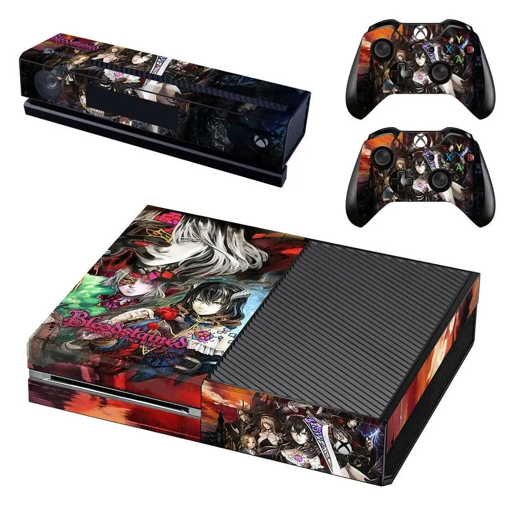 GSTM1688 Кровоокрашенные: мозаика темного цвета для Xbox one кожа Виниловая Наклейка Обложка стикеры Adesivo для Xbox one консоль Kinect два контроллера шкуры - Цвет: GSTM1688