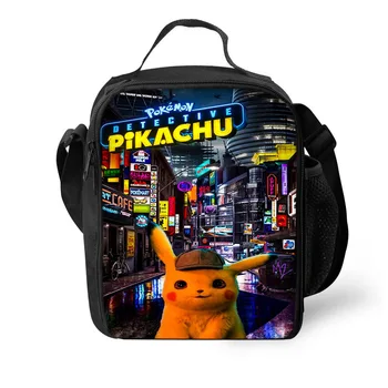 

New Hot Pokemon Messenger Bags Detective Pikachu Crossbody Bags 3D Printing Shoulder Bag Casual School Bags Gifts for Kids
