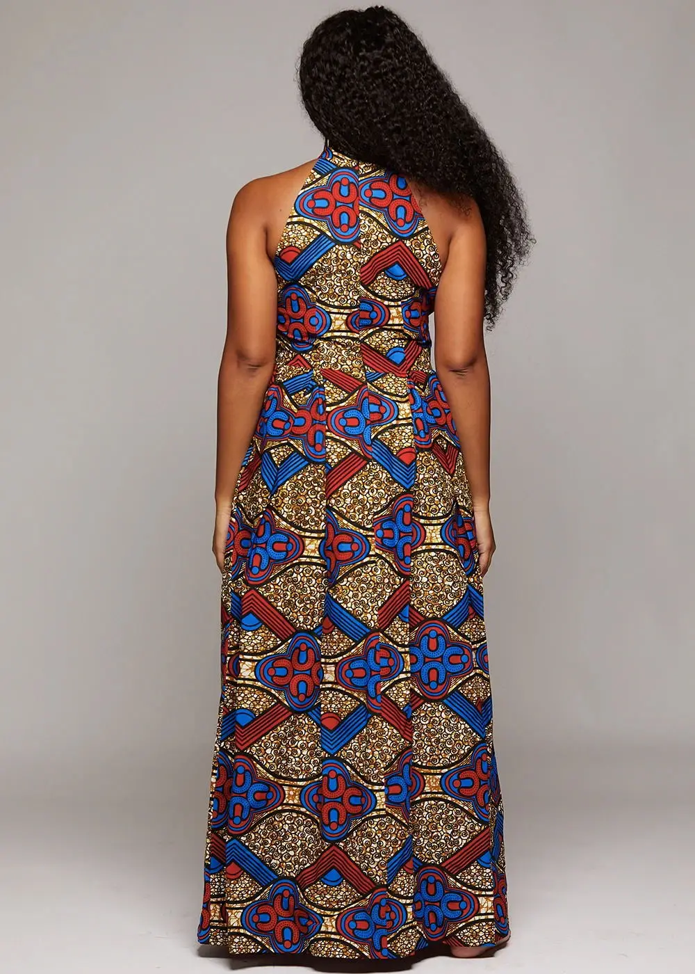 Robe longue africaine Wax Dashiki Ankara 55