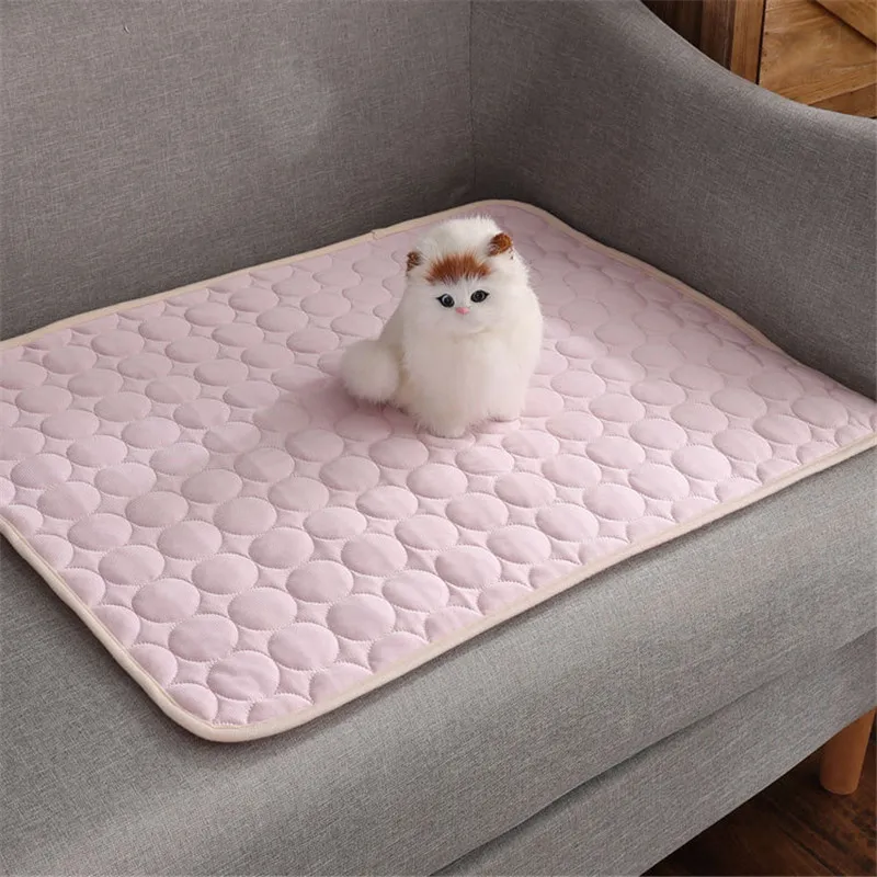 Хит 3 цвета летний охлаждающий коврик для питомцев холодная гелевая Подушка