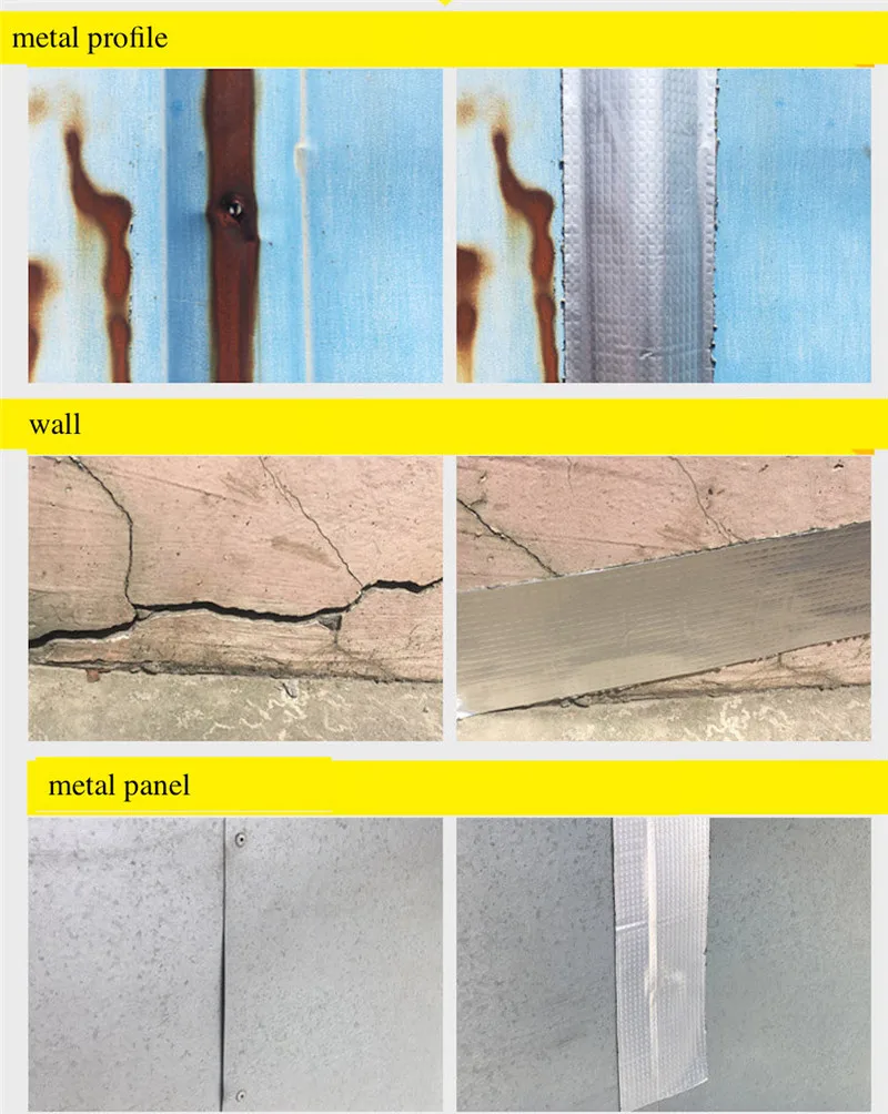 Алюминиевый бутиловый резиновый самоклеящаяся лента из фольги Водонепроницаемая труба для остановки крыши утечка ленты трещины утечки ловушка супер ремонт ленты