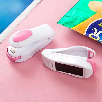 

Mini Sealing Machine Portable Heat Sealer Plastic Bag Storage Packet Handy Sealers Easy Resealer for Food Snack Kitchen Gadgets