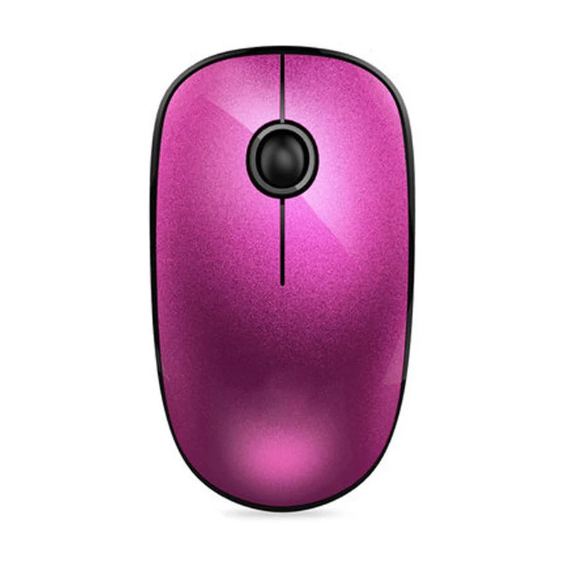 Purple 2,4G беспроводная мышь 1000 dpi для девочек, милые животные, Бесшумная игровая мышь для Macbook lenovo, эргономичная мышь для ноутбука, компьютера, компьютера, геймера - Цвет: Purple