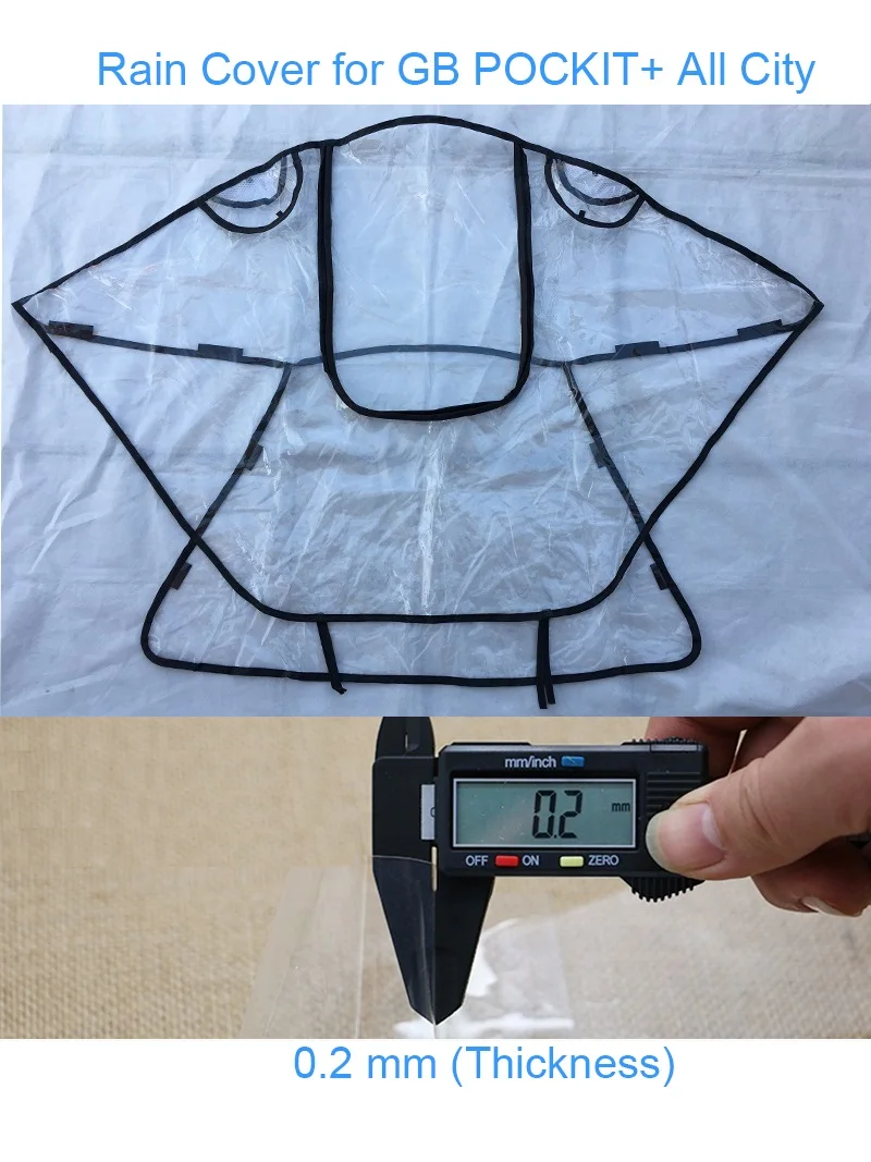 1:1 Baby Stroller Accessories Raincoat Rain Cover Dust-proof