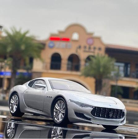 Alfieri Alloy Sports Car Diecast High Simulation Sound And Light Model Toy Vehicle Collection Gifts Toys for boys